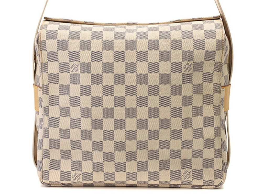 LOUIS VUITTON Naviglio Damier Azur White Camera Bag